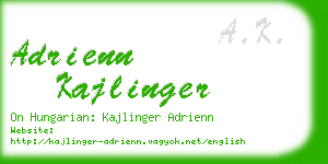 adrienn kajlinger business card